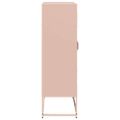 vidaXL Highboard Pink 68x39x123 cm Oceľ