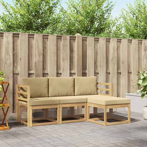 vidaXL Záhradná súprava gaučov 4 pcs