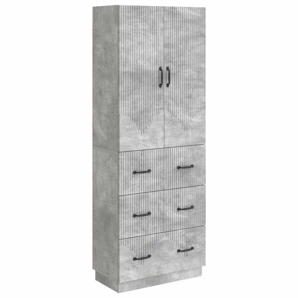 vidaXL Sada skríň 2 pcs Betónovo sivá 66 x 34,5 x 87 cm