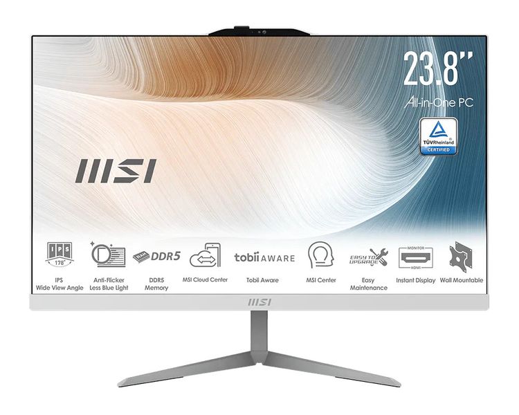 MSI Modern/AM242 1M-2299EU/23,8''/FHD/3-100U/8GB/512GB/Intel int/W11H/Biela/3R