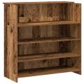 vidaXL Recepčný stôl staré drevo 180x50x103,5 cm kompozitné drevo