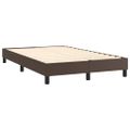 vidaXL Boxspring posteľ s matracom hnedá 120x200 cm umelá koža