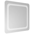 vidaXL Zrkadlo do kúpeľne s LED Priehľadná 50 x 50 cm tvrdené sklo