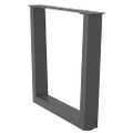 vidaXL Nohy konferenčného stolíka v tvare V, 2 ks, antracitové, 50 x (42-43,3) cm, oceľ