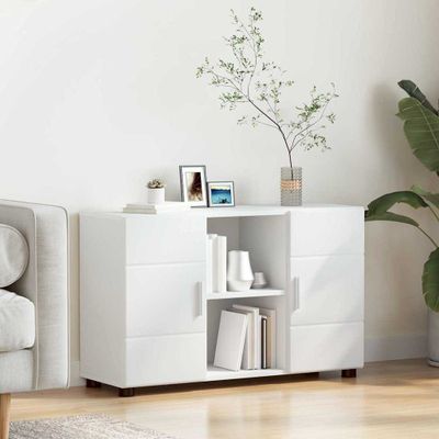 vidaXL Servírovacia skriňa FLORIN Biela 88,5 x 30,5 x 55,5 cm
