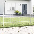 vidaXL Záhradný plot BOXTEL Biela