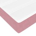 vidaXL Posteľ s pružinovým rámom s matracmi Ružová 100 x 200 cm látka