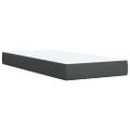 vidaXL Posteľný rám boxsping s matracom tmavosivý 80x200 cm látka