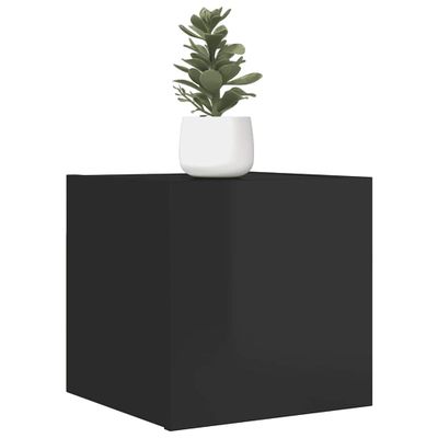 vidaXL Nástenné TV skrinky 2 ks lesklé čierne 30,5x30x30 cm