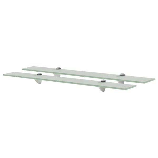vidaXL Nástenná polička 2 ks sklo 70x20 cm 8 mm