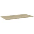 vidaXL Prídavné police 4 ks, dub sonoma 80x40x1,5 cm, drevotrieska