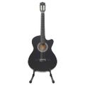vidaXL 12-dielna folková klasická gitara so 6 strunami, čierna 38"