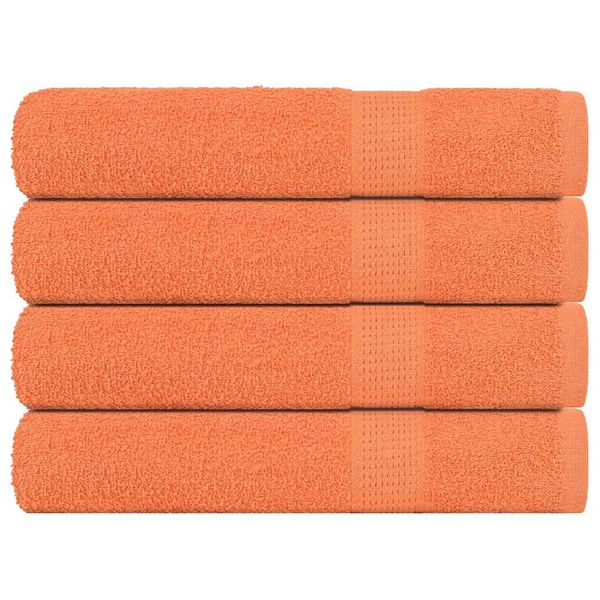 vidaXL Saunové osušky FROGN 4 ks oranžové 80x200 cm 360 g/m²