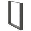 vidaXL Nohy k jedálenskému stolu v tvare U, 2 ks, antracitové, 80 x (72-73) cm, oceľ