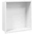 vidaXL Výklenok do sprchy matná biela 32x32x9 cm nerezová oceľ