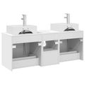 vidaXL Set kabinetov do kúpeľne 3 ks Biela 49,5 x 41 x 62,5 cm