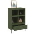 vidaXL Vysoká skrinka olivovozelená 68x39x101,5 cm oceľ