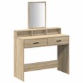 vidaXL Toaletný stolík Sonoma dub 100 x 41 x 140 cm Kompozitné drevo