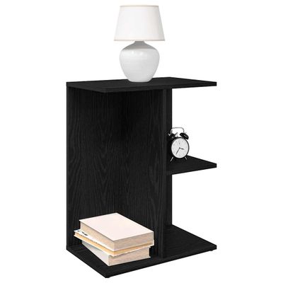 vidaXL Nočné stolíky 2 ks čierny dub 46,5x29x61 cm kompozitné drevo