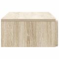 vidaXL Nástenný bočný stôl Dub sonoma 87,5 x 34,5 x 17 cm