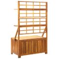 vidaXL Úložný box s mriežkou 99x55x160 cm akáciový masív