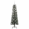 vidaXL Umelý vianočný stromček Zelená 150 cm PVC, plast a oceľ