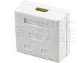 Zásuvka NEKU CAT6 UTP 2 x RJ45 na omietku biela