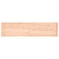 vidaXL Nástenná polica 200x50x(2-6) cm neošetrený dubový masív