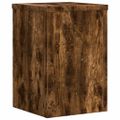 vidaXL Stojany na rastliny 2 ks dymový dub 25x25x35cm kompozitné drevo