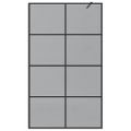 vidaXL Stena walk-in sprchy Čierna 115 x 195 cm tvrdené sklo