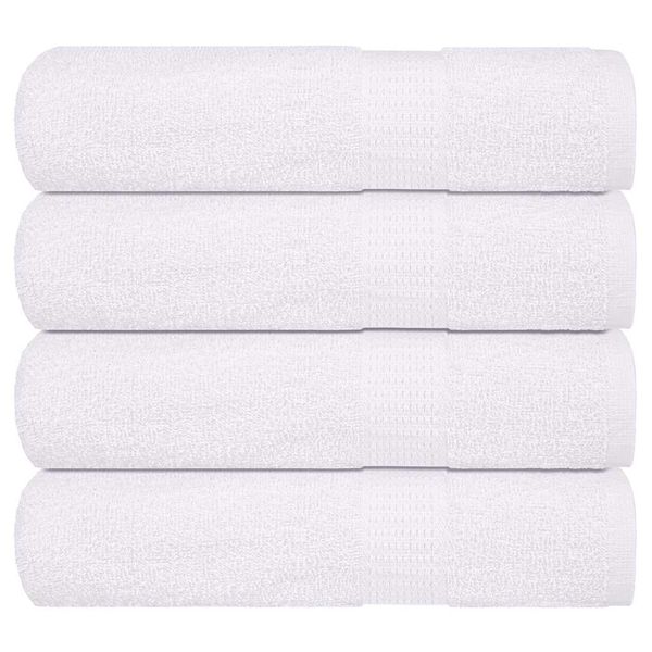 vidaXL Osušky do kúpeľne FROGN 4 ks biele 100x150 cm 360 g/m²