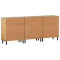 vidaXL Bočné skrinky 3 ks 60x33x75 cm masívne mangovníkové drevo