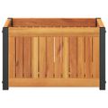 vidaXL Záhradný kvetináč 45x30x27,5 cm masívna akácia a oceľ