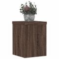 vidaXL Stojany na rastliny 2 ks hnedý dub 15x15x20 cm kompozitné drevo