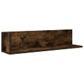 vidaXL Nástenné police 2 ks dymový dub 75x16,5x16,5cm kompozitné drevo