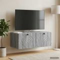 vidaXL Nástenná TV skrinka Nástenný Sivá sonoma 78,5 x 41 x 30 cm