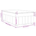 vidaXL Boxspring posteľ s matracom krémová 120x190 cm látka