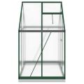 vidaXL Skleník so základovým rámom zelený 169x114x202 cm hliník