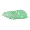 vidaXL Fóliovník s oceľovým rámom zelený 70 m² 14x5x2,3 m