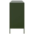 vidaXL Komoda olivovozelená 100,5x39x79 cm oceľ