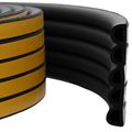 vidaXL Samolepiaca tesniaca páska na okno Čierna 9 x 8 mm 50 m
