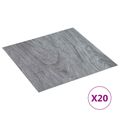 vidaXL Samo-lepiace podlahové dosky Hnedá a antracitová 30,5 x 30,5 cm