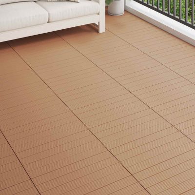 vidaXL Dlažba na terasu 6 pcs Hnedá 60 x 30 cm drevoplast