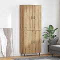 vidaXL Highboard 2 ks Remeselný dub 69,5 x 34 x 180 cm
