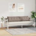 vidaXL Poduška na chrbát Sivohnedá 200 x 50 cm Mikrovlákno