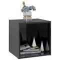 vidaXL TV skrinky 4 ks, lesklé čierne 37x35x37 cm, kompozitné drevo