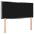vidaXL LED hlavová doska s LED pásikmi Svetlosivá 90 cm látka
