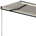 vidaXL Ručne zaťahovacia markíza 500x300 cm krémová