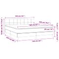 vidaXL Posteľný rám boxspring s matracom krémový 160x200 cm látka