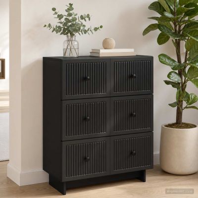 vidaXL Zásuvkový kabinet 66 x 34,5 x 90 cm Kompozitné drevo Čierna